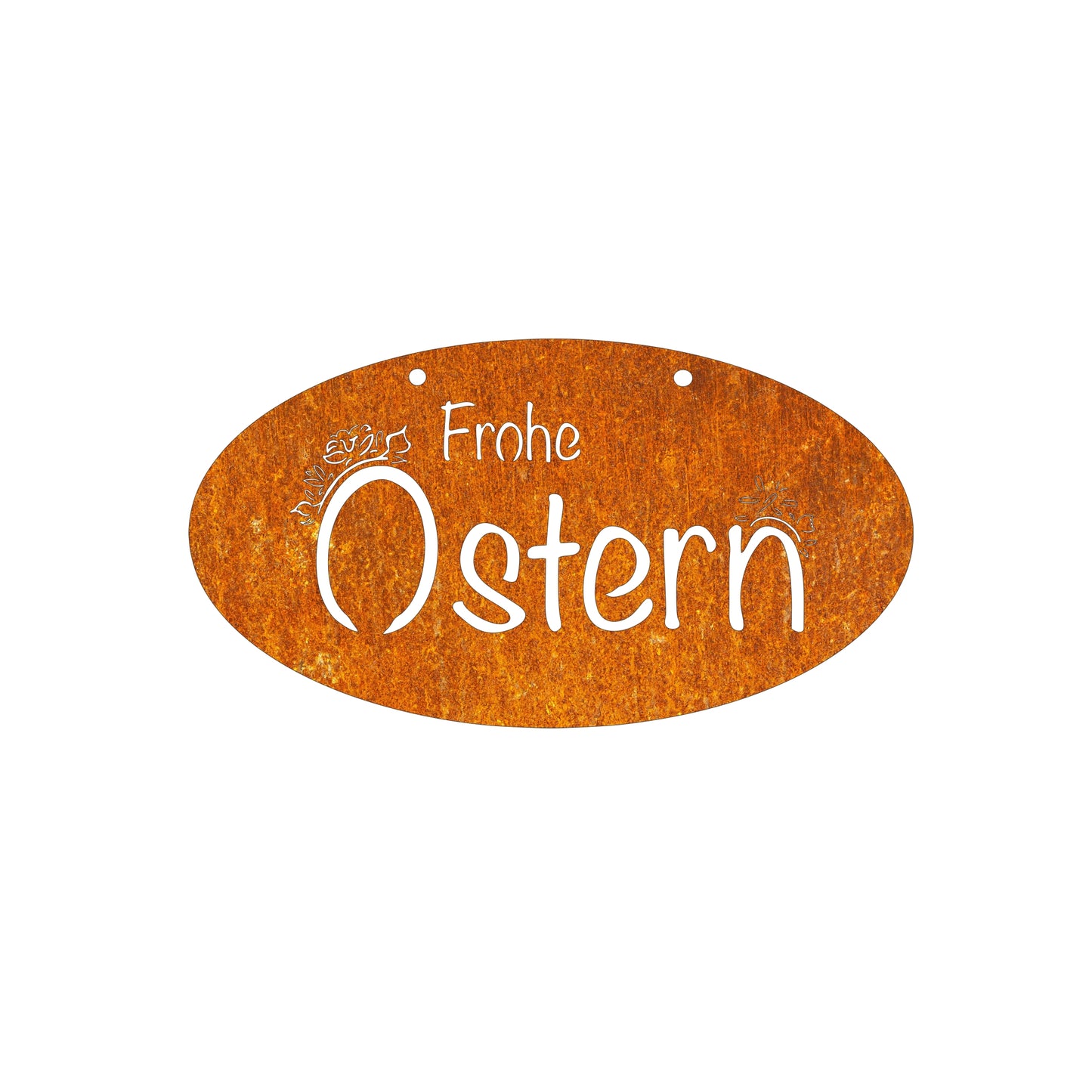 Osterdekoration "Frohe Ostern" Rostdekoration, Gartendekoration