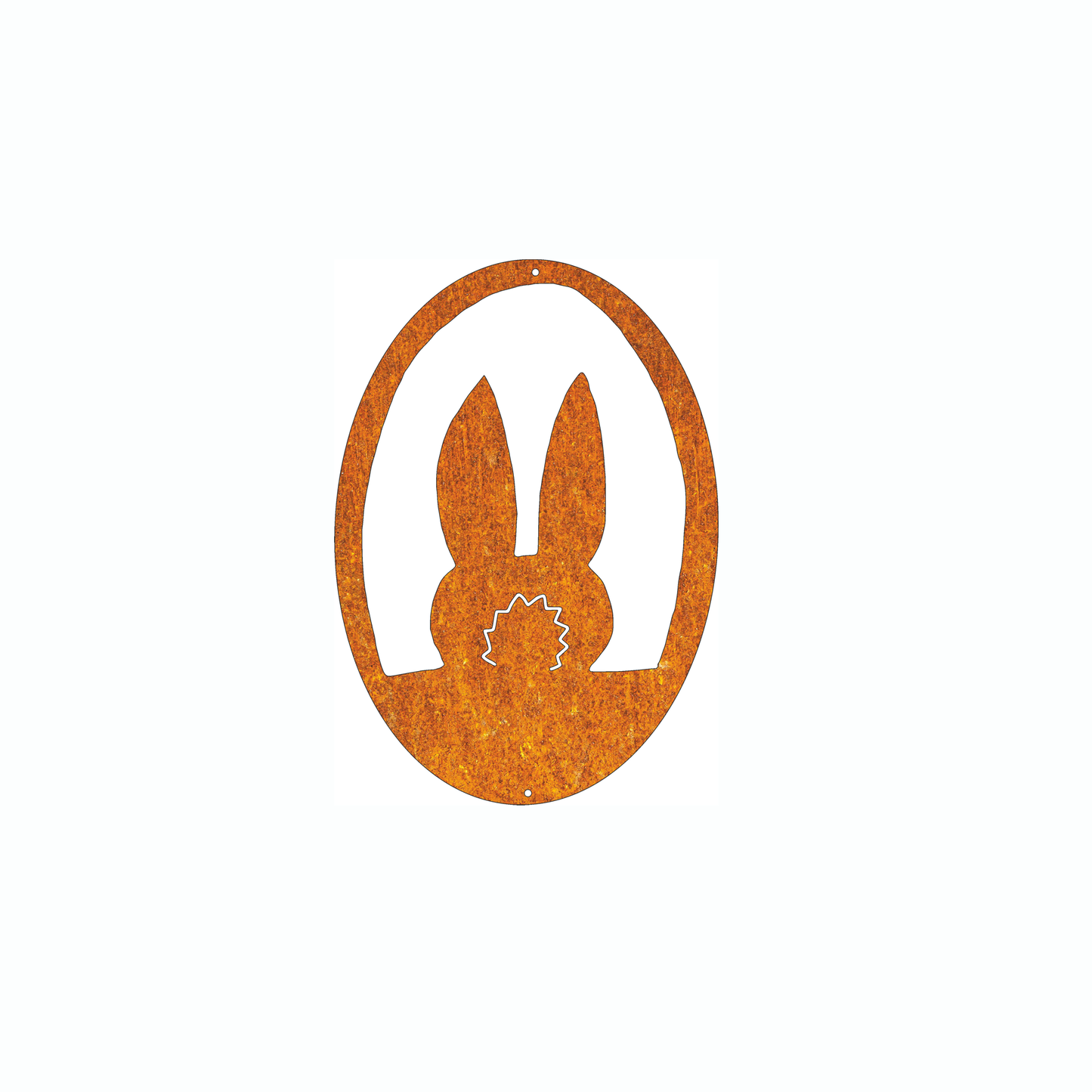 Osterdekoration "Osterei Hase" Rostdekoration, Gartendekoration