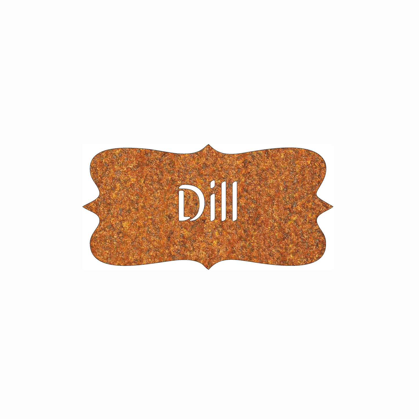 Dekoration „Dill" Rostdekoration, Gartendekoration