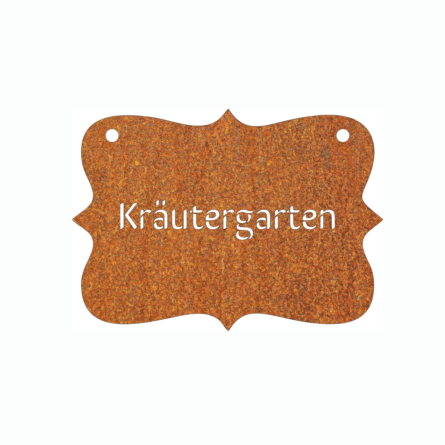 Dekoration „Kräutergärten" Rostdekoration, Gartendekoration