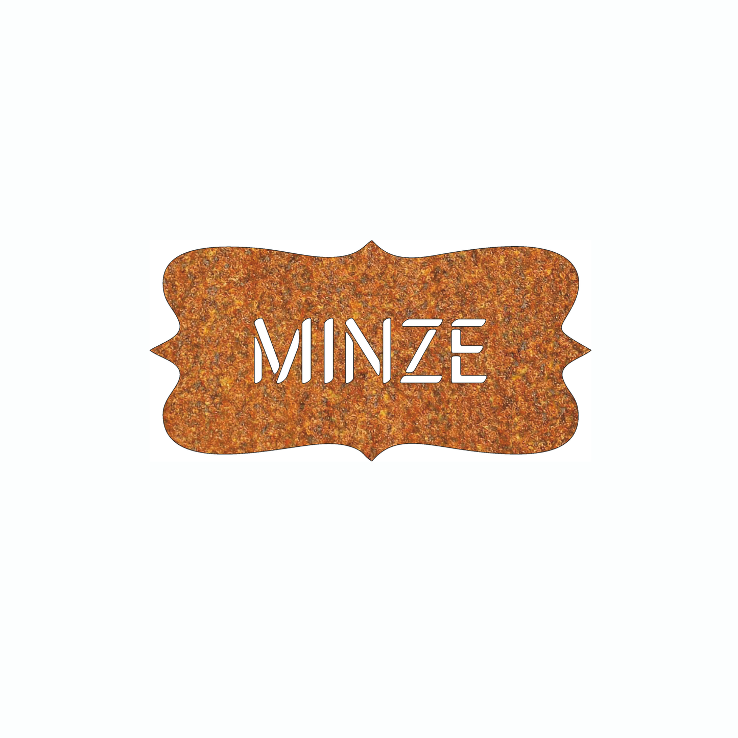 Dekoration „Minze" Rostdekoration, Gartendekoration