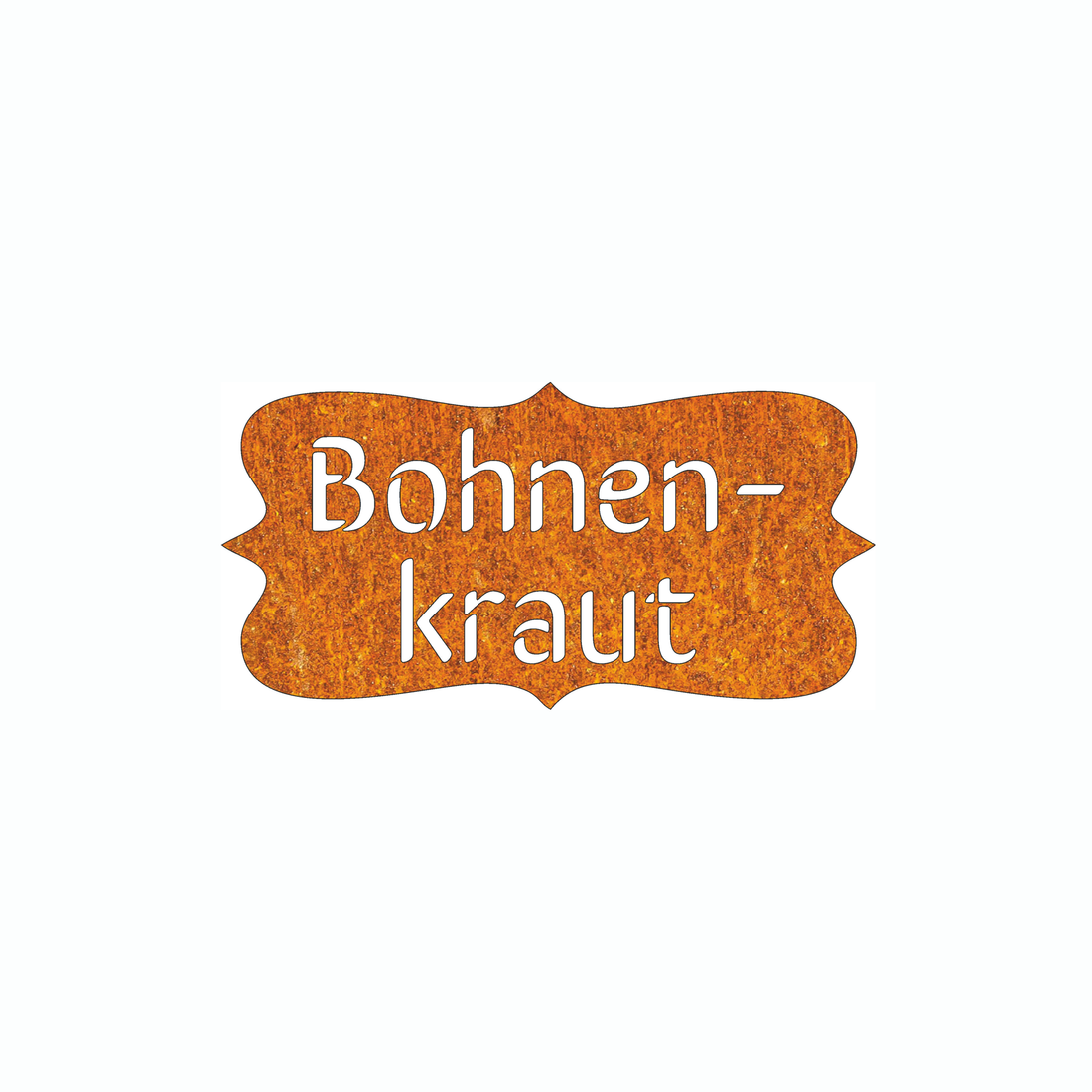 Dekoration „Bohnenkraut&quot; Rostdekoration, Gartendekoration
